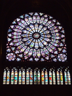 Notre Dame de Paris, Windows Decoration, France 2008